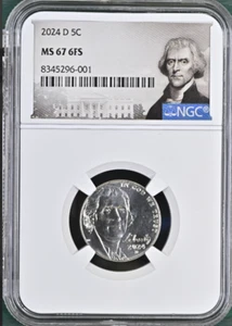2024 D Jefferson Nickel 5¢ NGC MS 67 6FS - Picture 1 of 2