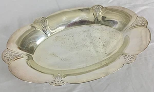 Silver Plate Serving Dish Plate 7" x 12" - Picture 1 of 9
