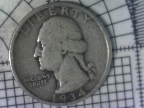 1934-P- Washington Quarter! Nice Coin! no cost Shipping and Tracking! Cover