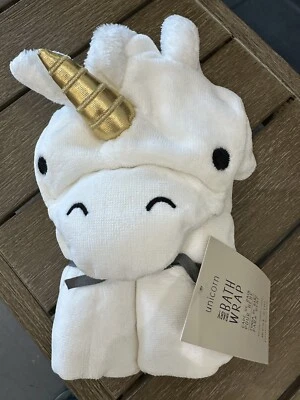 Envoltura de baño West Elm X Pottery Barn niños bebé unicornio Foto 1 de 3
