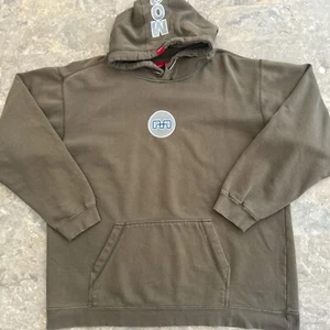 Vintage 2000s Mossimo Logo Hoodie Brown Size L - Picture 1 of 7