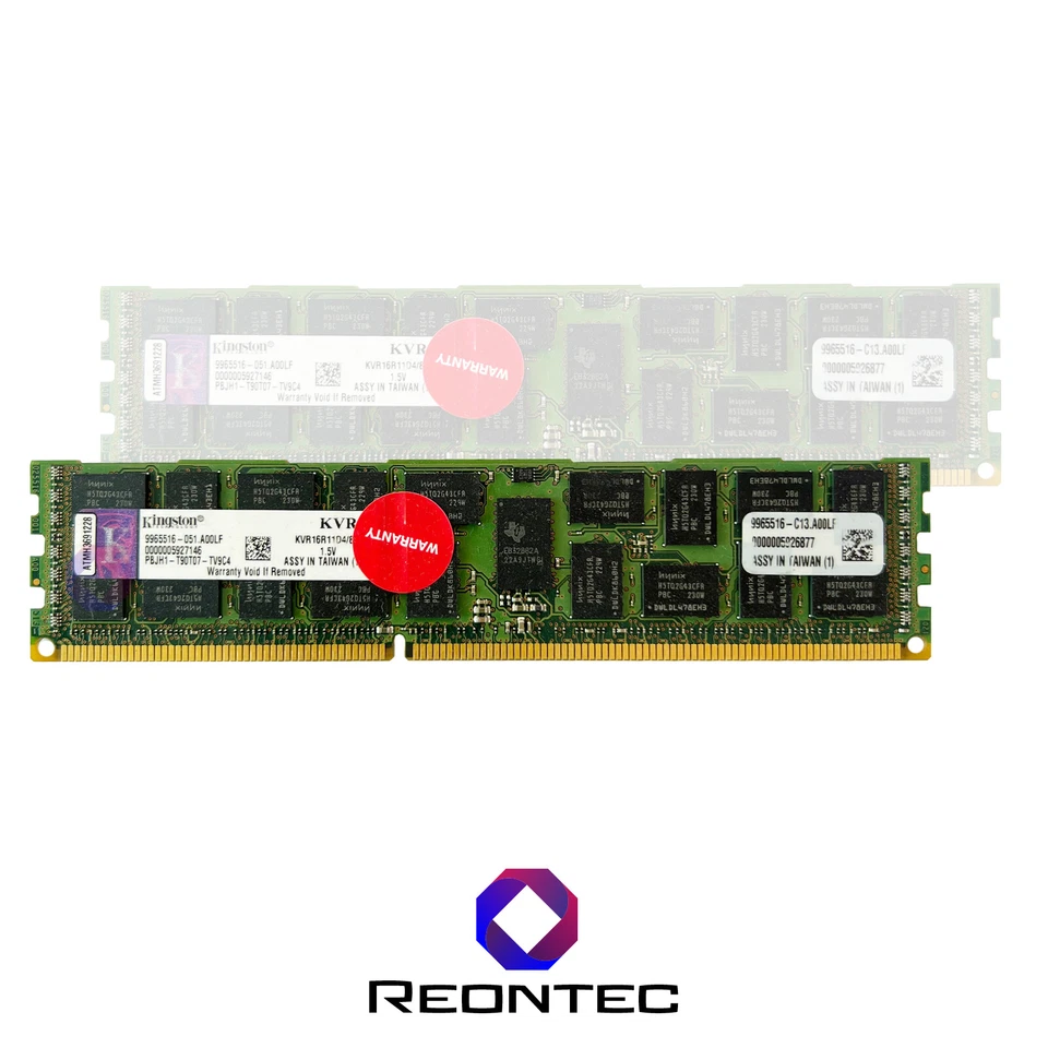 8GB SERVER RAM Kingston PC3 - 12800R DDR3 KVR16R11D4/8 - Immagine 1 di 1