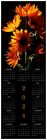 Maximilian Sunflowers • 2024 Year at a Glance Wall Calendar • Size: 8x23.25