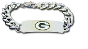 GREEN BAY PACKERS NFL UNISEX METAL ID BRACELET 9 INCH - Picture 1 of 1