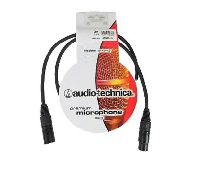 Audio-Technica AT8314-3, 3 Foot XLR Cable - New, Free Shipping - Image 1 of 3