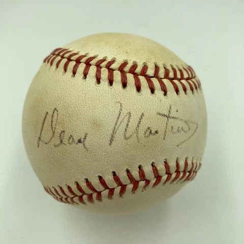 Rare Dean Martin Signed Autographed American League Baseball PSA DNA COA Cover