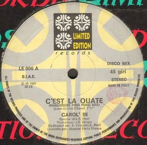 Carol' IN - C'Est The Ouate - 1987 - Limited Edition - Le 006 - Italy - Picture 1 of 2