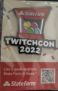2022 Twitchcon Exclusive State Farm enamel pin!! San Diego Twitch - Picture 1 of 2