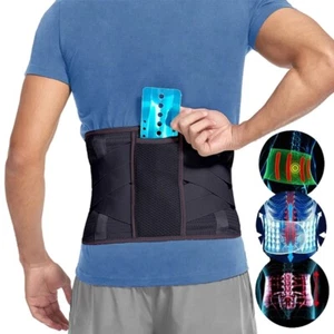 Medical Lumbar Support Belt For Lower Back Pain Relif Spine Brace Protector UK - Picture 1 of 22