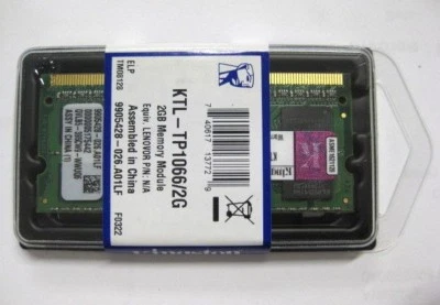  Kingston 2GB RAM Memory Module SO-DIMM KTL-TP1066/2G DDR3 PC3-8500 1066MHz - Image 1 of 4