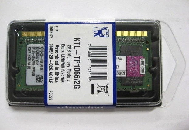  Kingston 2GB RAM Memory Module SO-DIMM KTL-TP1066/2G DDR3 PC3-8500 1066MHz - Image 1 of 4