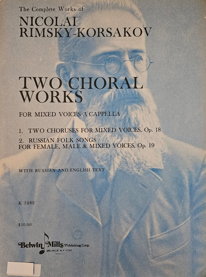 Nicolai Rimsky-Korsakov - Two Choral Works for Mixed Voices A Capella - NEW - Image 1 of 1