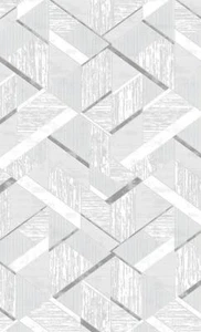 Teppich Geometrisches Muster Kurzflor Beige Arbeitszimmer Wohnzimmer - Bild 1 von 1