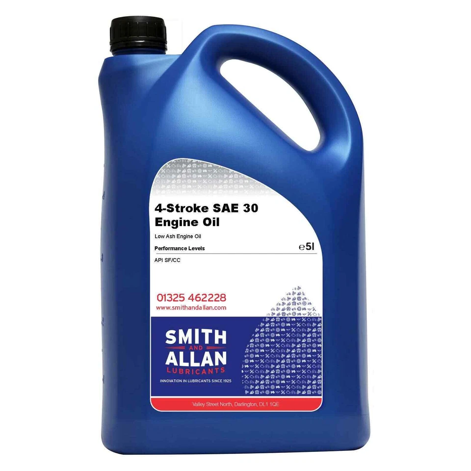 SAE 30 Lawnmower Oil 4-Stroke Engine 5 Litre 5L - Image 1 of 1