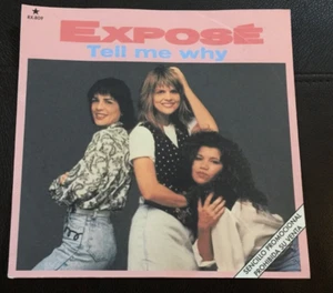 EXPOSE Tell Me Why 1989 MEXICO 7” PROMO 45 Pop Rock Synth Pop - Picture 1 of 4