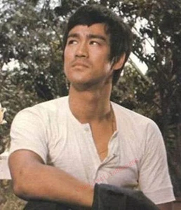 Vintage thin Tai chi Kung Fu Martial arts Bruce Lee Wingchun T-shirt Top cotton - Picture 1 of 8