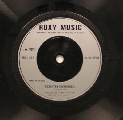 Roxy Music - French Import 45 - South Downs / Oh Yeah (On The Radio) On Polydor - Image 1 of 2