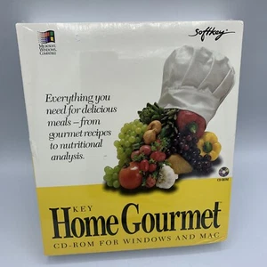 KEY Home Gourmet Cd-rom Nutritional Analysis Heathy Recipe Fitness Gourmet Rare - Picture 1 of 12