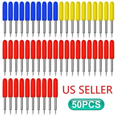 50PCS Blades Replacement for Cricut Explore Air 2 Cutting Machine 30/45/60 degre