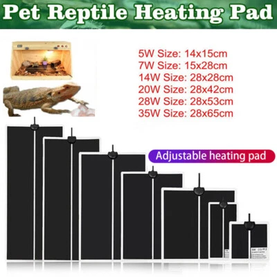 MARKENLOS Happet Terrarium Heizmatte Wärmematte Reptilien Heizung Bodenheizung 5W-45W