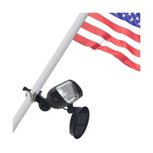 Flagpole Light Solar Powered, 2 in 1 House Mounted Flag Light Mounting Bracke... - Picture 1 of 6