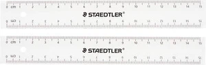 Regla STAEDTLER, 15 cm, 2 piezas, diestro / zurdo - Imagen 1 de 2