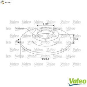 2x BRAKE DISC 675412 FOR PEUGEOT 308/SW/Van/CC CITROEN C4/II/Hatchback DS4 1.6L - Picture 1 of 11