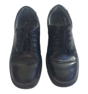 Zapatos Clarks Premium de Cuero Juvenil Negros con Cordones Talla 3E 'Daytona'. Foto 1 de 4