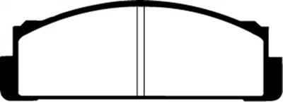 EBC Greenstuff Front Brake Pads for Fiat 124 1.6 68-83 - Imagem 1 de 4