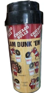 1990s Benny the Bull Chicago Bulls Dunkin Donuts Coffee Mug aprox 7" Vintage - Picture 1 of 3