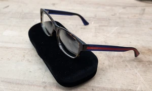 Gucci montatura occhiali da vista autentica GG0006O 007 blu/rosso 55-18-145 con custodia USATA - Foto 1 di 15