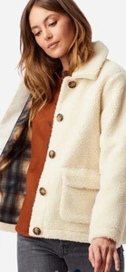 Pendleton Ivory Berber Fleece Sherpa Damen Large Ivory Jacke-/NEU MIT ETIKETT! - Bild 1 von 7