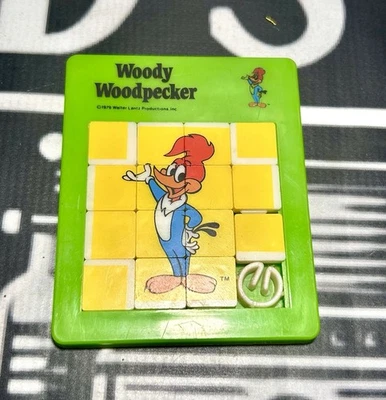 🚨 Juego de juguete rompecabezas deslizante Walter Lanz Woody Woodpecker 1979 raro de colección 🎲 Foto 1 de 4