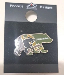 Breckenridge Bär Pin Reise Souvenir Pinback Pinnacle Designs Neu - Bild 1 von 4