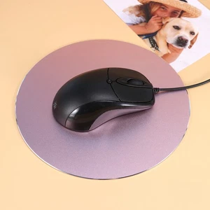 Tapis clavier métal rond mousce pad ordinateur de bureau tapis de bureau - Photo 1/11