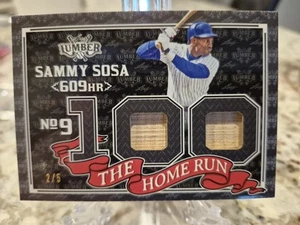 2024 Leaf Lumber The Home Run /5 Sammy Sosa Game Used Bat #THR-68 Chicago Cubs - Picture 1 of 2