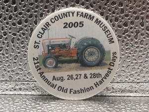 St. Clair County Farm Museum 21st Annual Old Fashion Harvest 2005 botón Pinback - Imagen 1 de 7