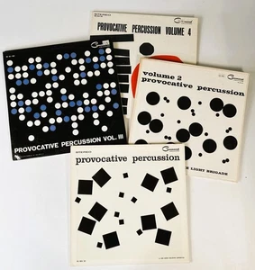 Enoch Light Provocative Percusion Complete Set Volumes 1 - 4 LPs - Foto 1 di 21
