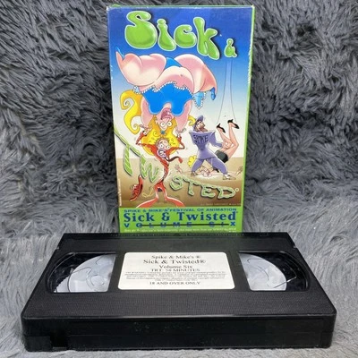 Spike & Mikes Festival of Animation Sick & Twisted Volume Six VHS Tape 1999 Rare - Image 1 of 4