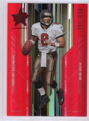 2005 Leaf Rookies & Stars BRIAN GRIESE Longevity RED #89 Serial #291/299 - Image 1 of 2