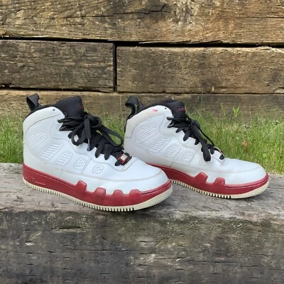 Nike Air Jordan Fussion 9 Rojo Blanco Negro Hombres Tenis Talla 9.5 Zapatos 352753-102 Foto 1 de 4