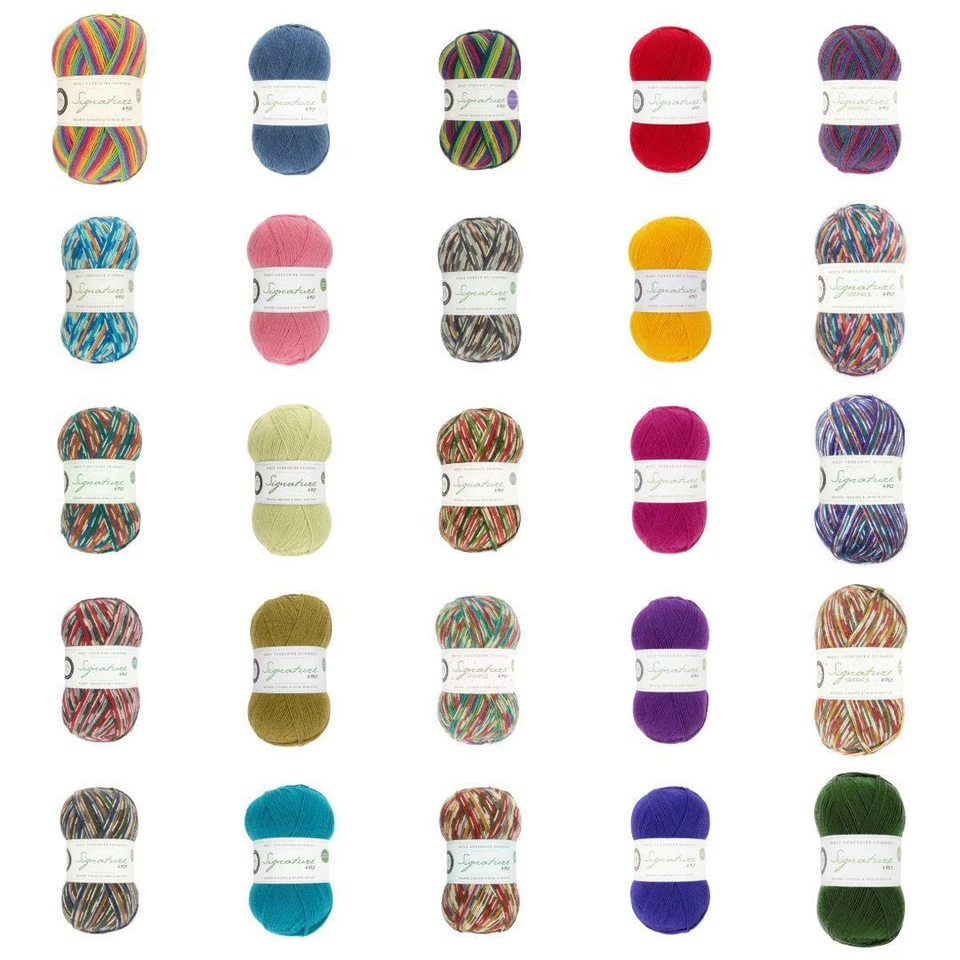 West Yorkshire Spinners WYS Signature 4ply Sock Knitting Yarn Wool 100g - Image 1 of 1
