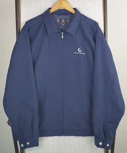 NIKE GOLF x GOLF CHANNEL VTG Size XL Mens Jacket Full Zip Windbreaker Blue Lined - Picture 1 of 12