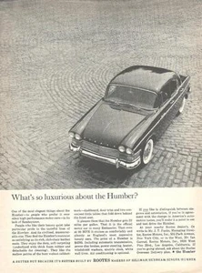 Humber 1961 sedán anuncio/raíces - Imagen 1 de 1