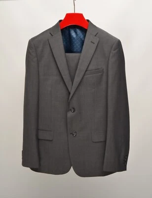Ted Baker Endurance Charcoal 3Pcs Wool Blend Suit 2Btn EU 50R / UK,US 40R - Image 1 of 4