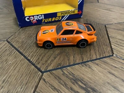 CORGI Turbos C139/2 1986 Porsche 911 Turbo Jagermeister Orange 1:43 Model car - Image 1 of 4