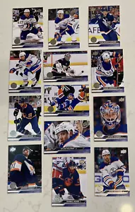 EDMONTON OILERS TEAM SET 2023-24 UPPER DECK CONNOR MCDAVID DRAISAITL HYMAN X14 - Picture 1 of 7