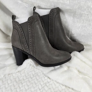 Mia Dark Grey Sutton Ankle Bootie 7 - Picture 1 of 9