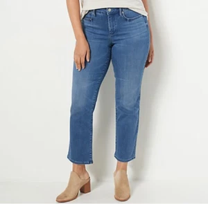 NYDJ - Sure Stretch Marilyn Straight Jeans - Slopeside Blue - 2 - Picture 1 of 6