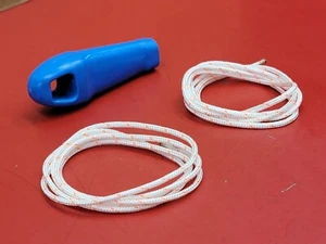 3mm PRO CHAINSAW TRIMMER WEEDEATER STARTER ROPE PULL CORD 2X 40" & FILE HANDLE - Picture 1 of 8